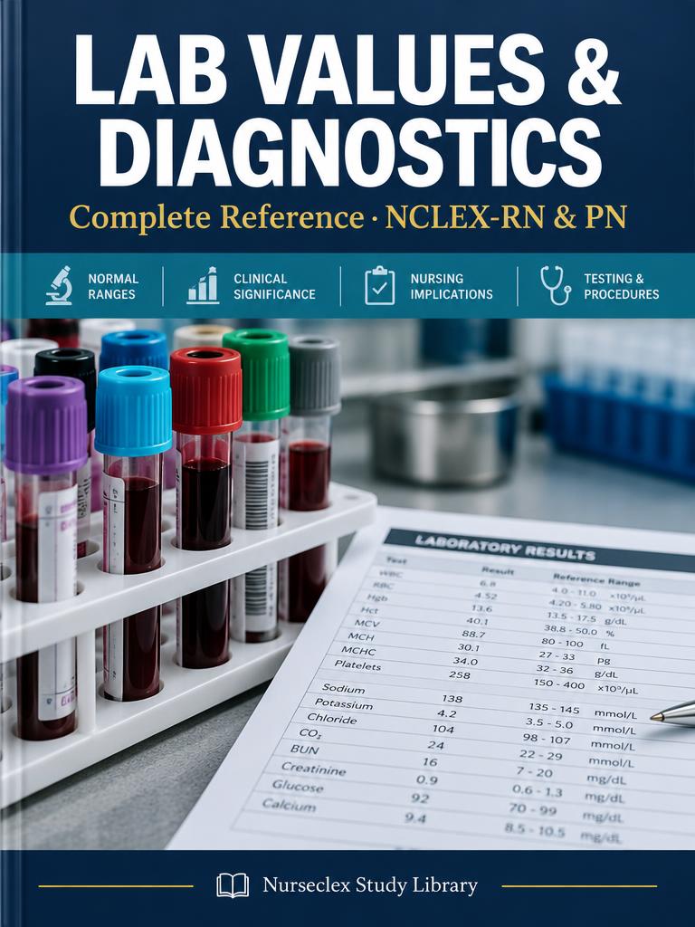 lab values reference cover