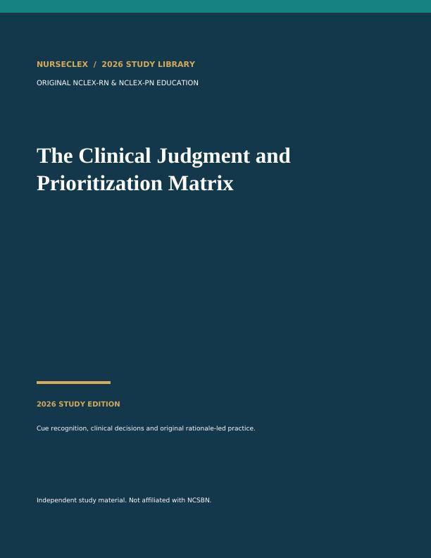 The Clinical Judgment & Prioritization Matrix - Cover