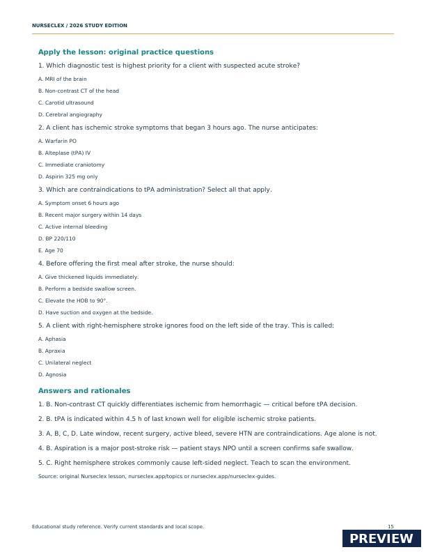 The Clinical Judgment & Prioritization Matrix - Page 15