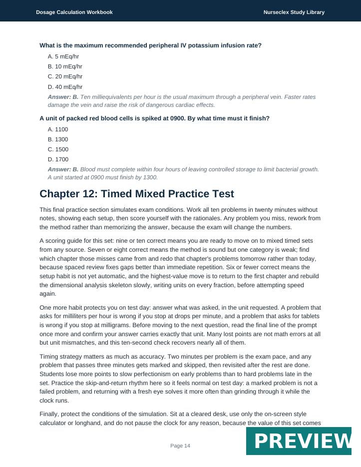 Dosage Calculation Workbook - Page 14