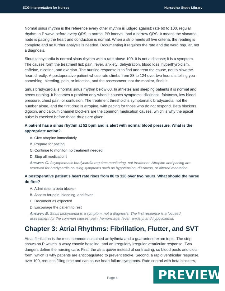 ECG Interpretation for Nurses - Page 4