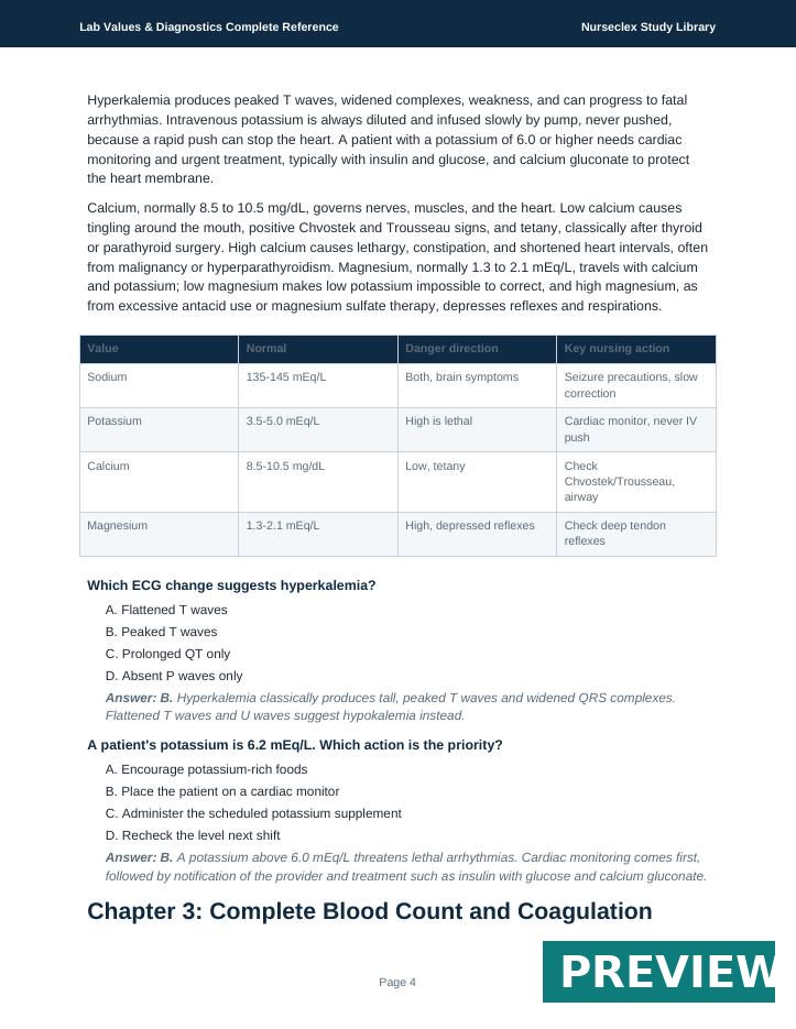Lab Values & Diagnostics Complete Reference - Page 4