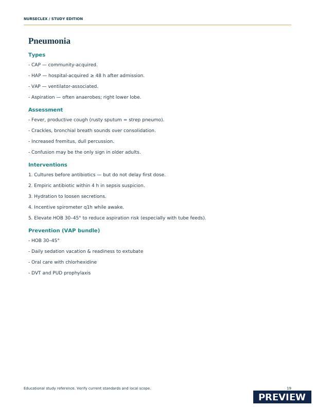 The 101 Must-Know NCLEX Medications Index - Page 19
